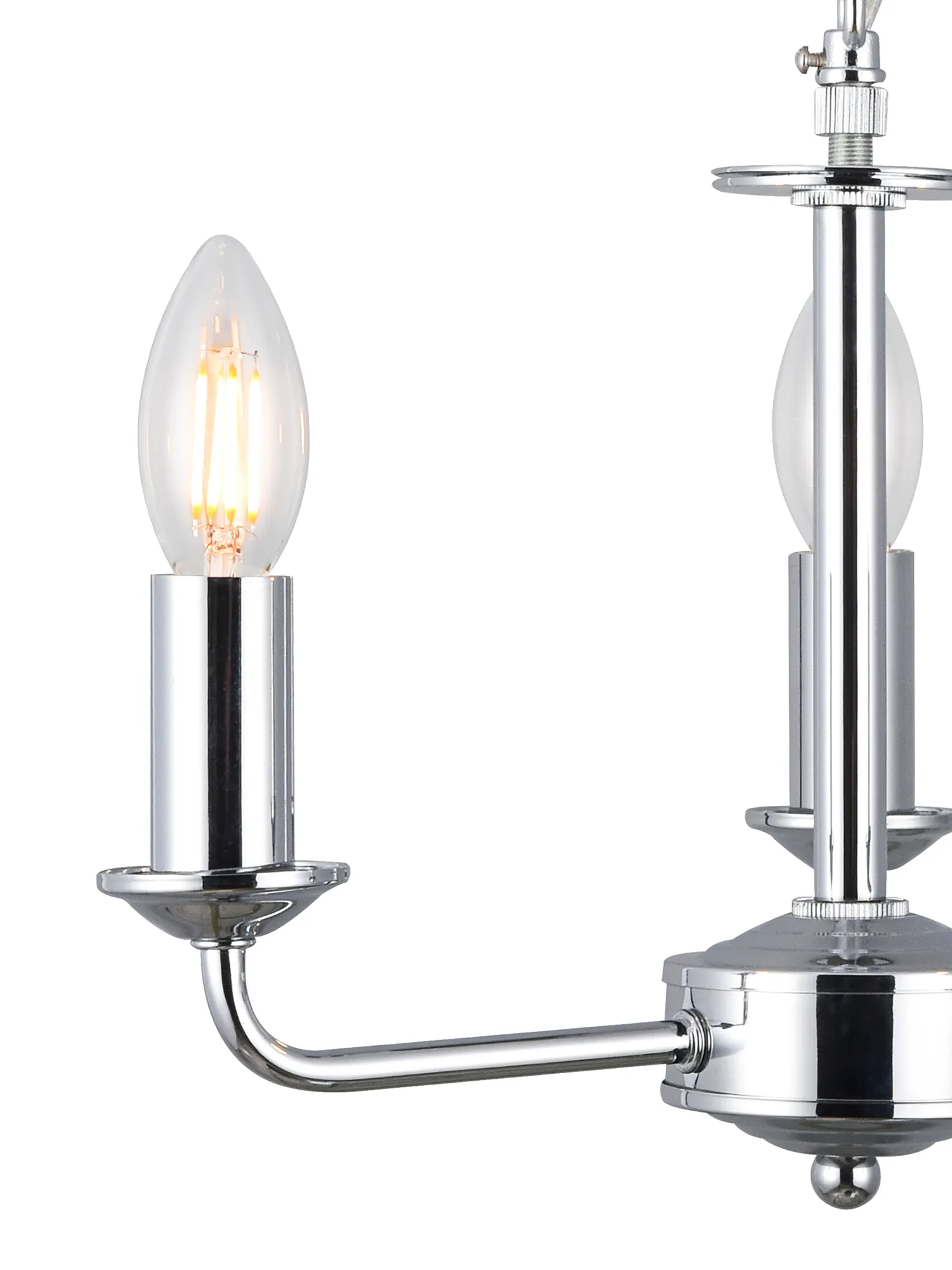 Banyan 45cm 3 Light Pendant Polished Chrome, Taupe/Halo Gold DK0016  Deco Banyan CH TA